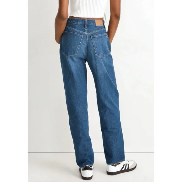 Madewell Baggy Straight Jeans in Dark Worn Indigo Wash sz 29 - Picture 2 of 13